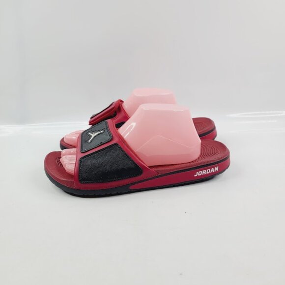 Jordan Men's Black Red Air Hydro 3 630754-001Slip-On Casual Slide Sandal Size 11 - Picture 2 of 7